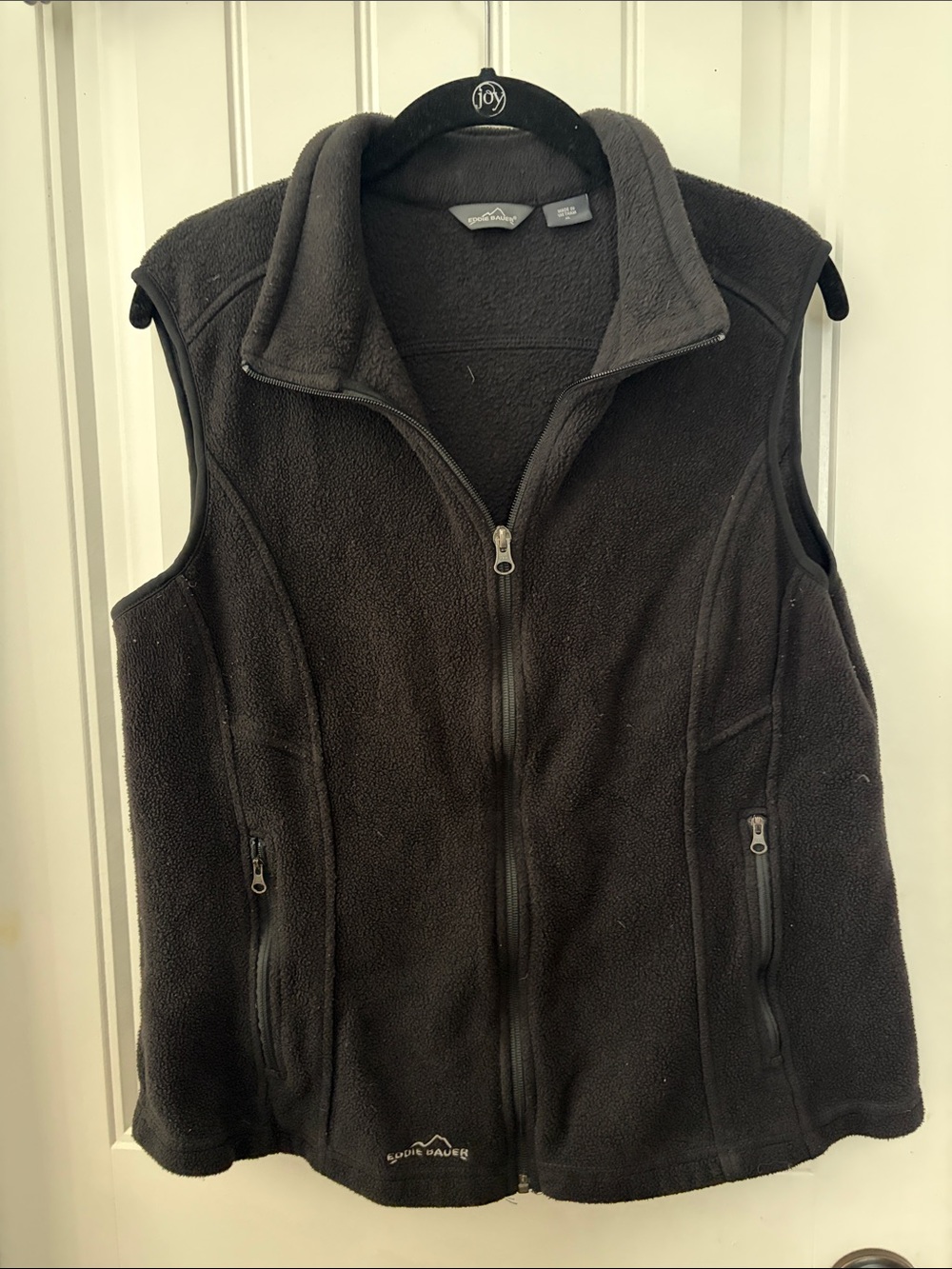 Eddie Bauer Black Fleece Zip Vest